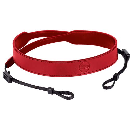 CORREA LEICA DE CUELLO C-LUX CUERO ROJO