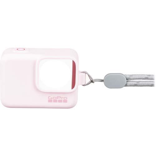 FUNDA GOPRO SILICONA ROSA CON CORREA