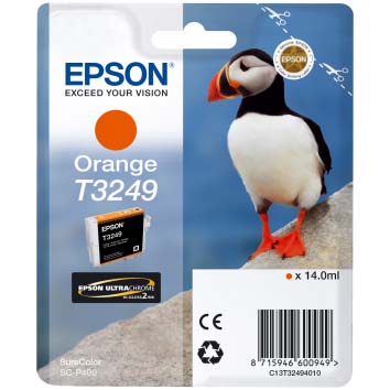 TINTA EPSON T3249 NARANJA P/SC-P400 14 ML
