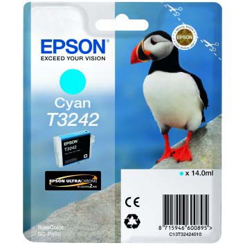 TINTA EPSON T3242 CIAN P/SC-P400 14 ML