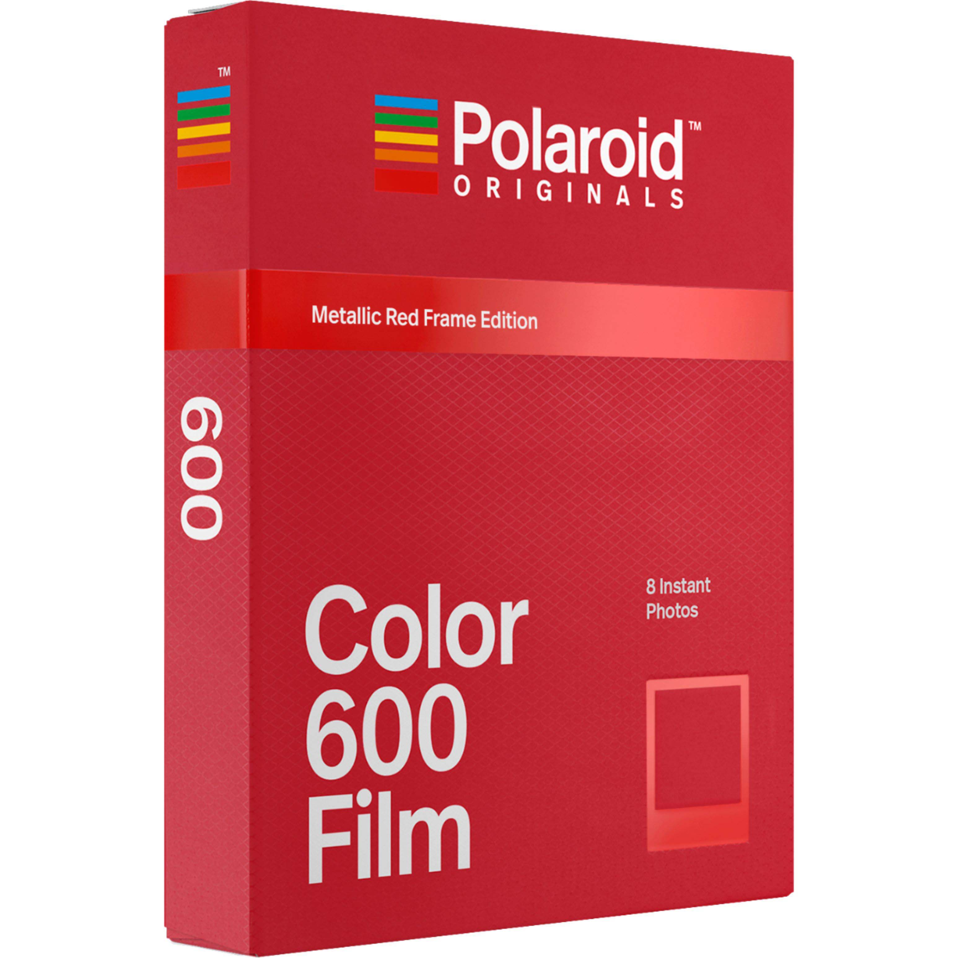 PELICULA POLAROID 600 METALIC RED FRAME EDITION