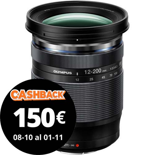 OBJETIVO OM SYSTEM AF 12-200/3.5-6.3 ED (BLACK)