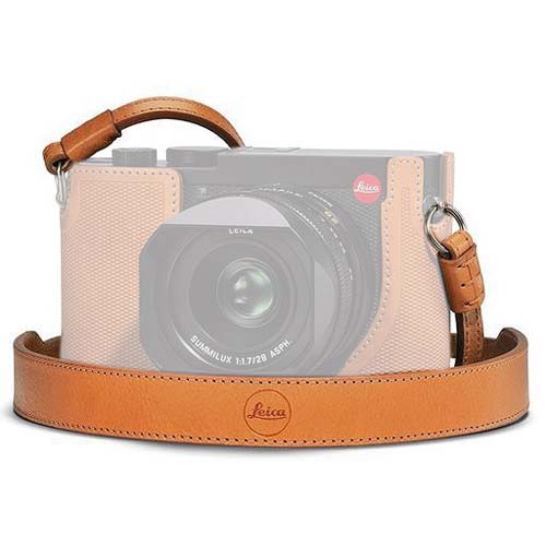 CORREA LEICA DE CUELLO P/Q2 DE CUERO MARRON