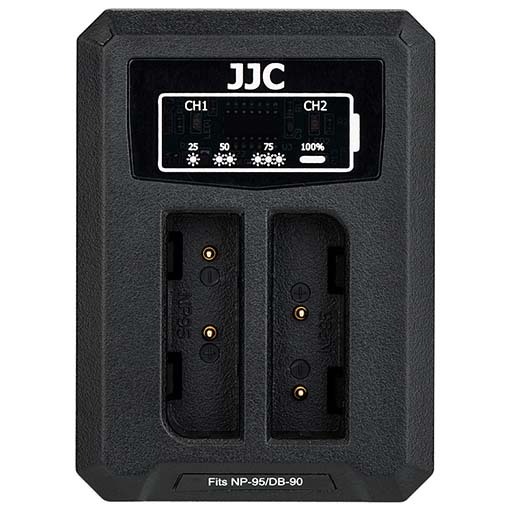 CARGADOR JJC USB PARA 2 BATERIAS NP-95 - DB-90