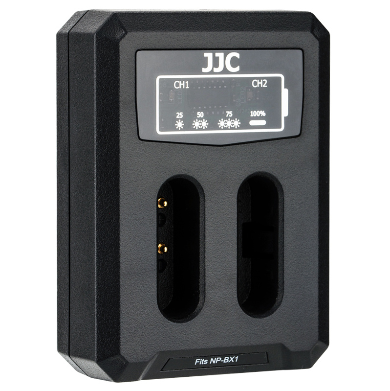 CARGADOR JJC USB PARA 2 BATERIAS NP-BX1