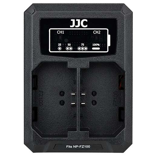 CARGADOR JJC USB PARA 2 BATERIAS NP-FZ100