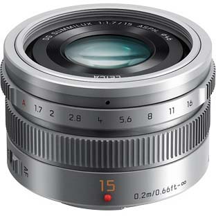 OBJETIVO PANASONIC AF 15/1.7 ASPH G DG SUMMILUX MFT SILVER