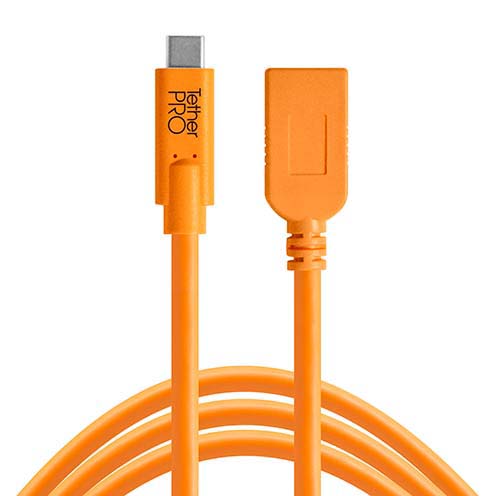 CABLE TETHERPRO USB-C A USB PROLONGADOR DE 4.6 MTS