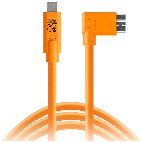 CABLE TETHERPRO USB-C TO 3.0 MICRO-B 4.6 MTS CUC33R15-ORG