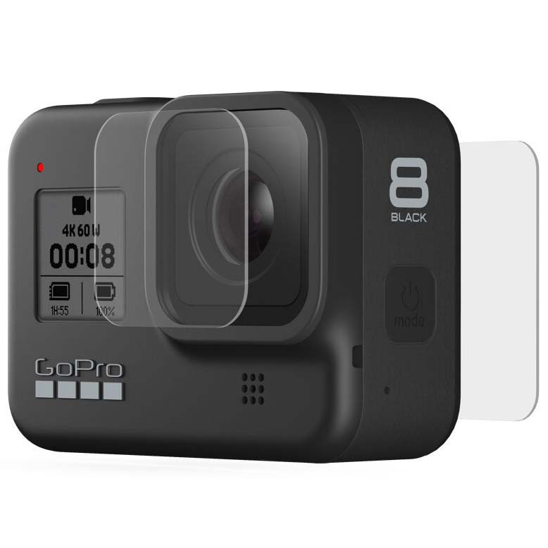 PROTECTOR GOPRO PARA OBJETIVO Y LCD VIDRIO TEMPLADO HERO8 BL