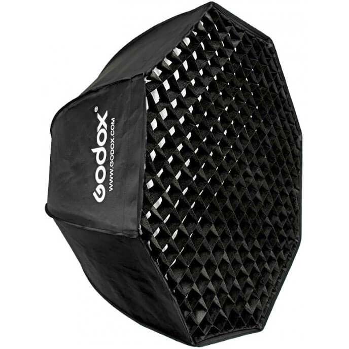 VENTANA GODOX SOFT BOX OCTA 140 CON ADAPTADOR BOWENS Y GRID