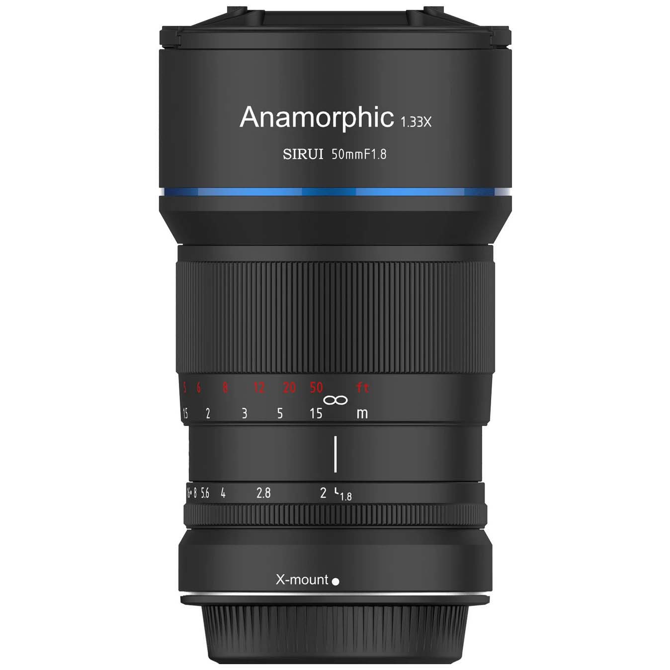 OBJETIVO SIRUI 50/1.8 X-MOUNT ANAMORPHIC 1.33X