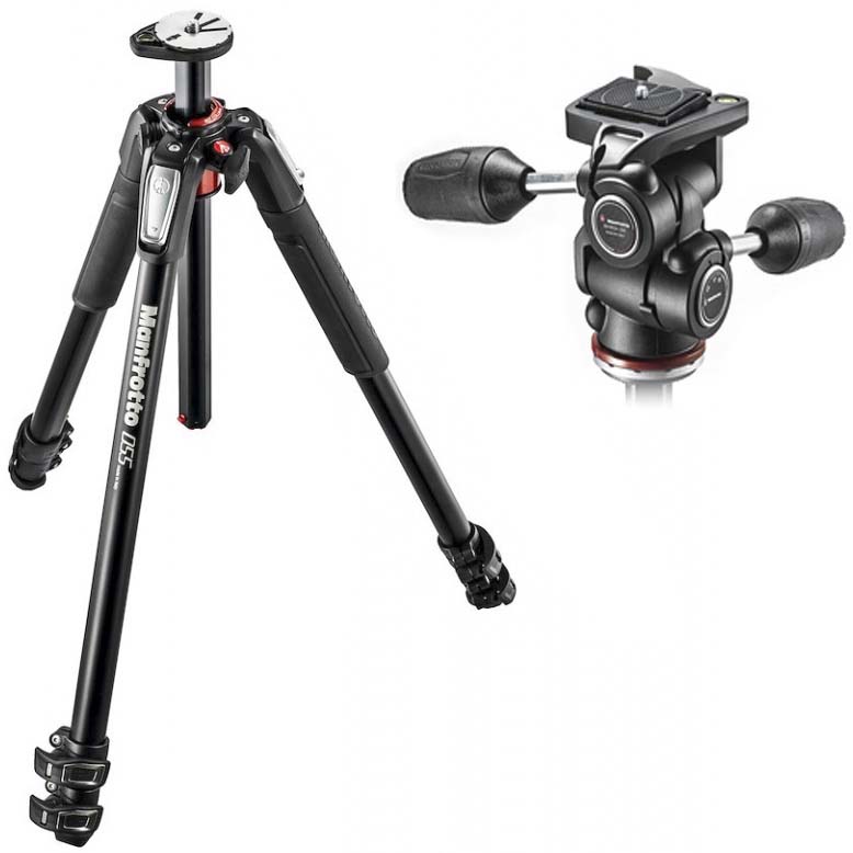 TRIPODE MANFROTTO MK055XPRO3 + 804-3W