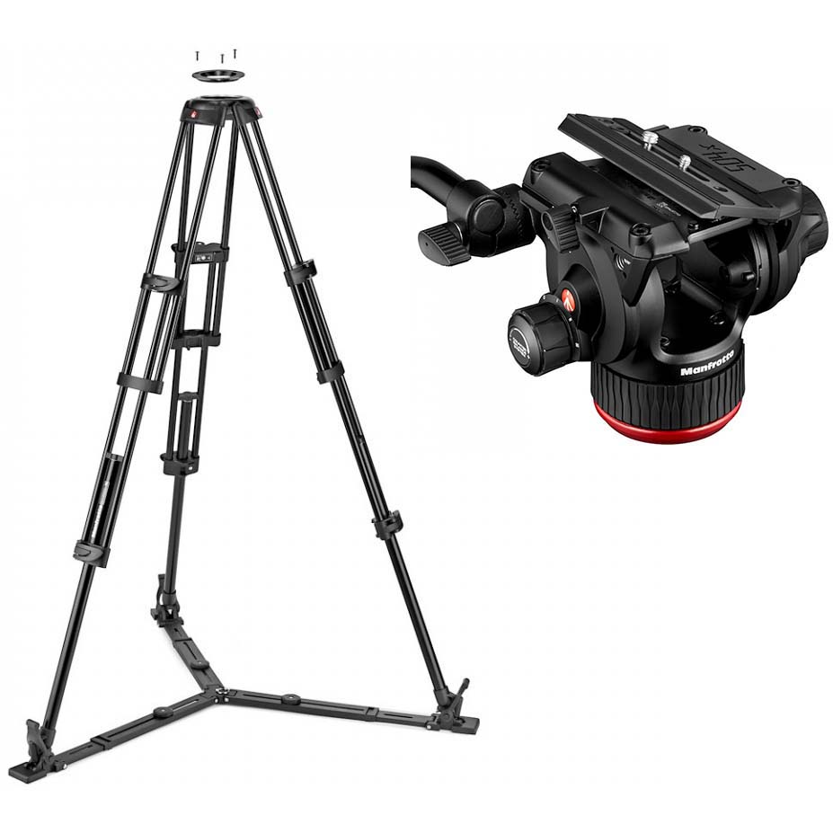TRIPODE MANFROTTO TWIN ALUMINIO + ROTULA 504X (ESTAB A MEDIA