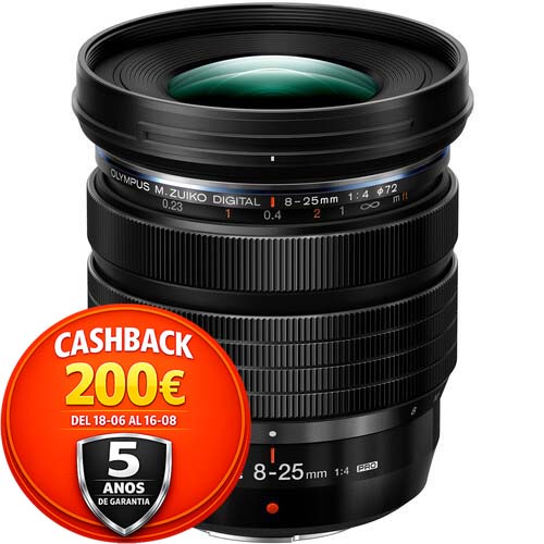 OBJETIVO OLYMPUS AF 8-25/4 PRO ED BLACK