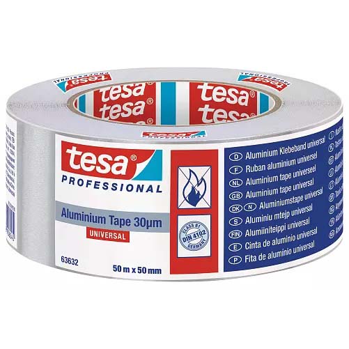 CINTA AMERICANA TESA 63632 5CM/10MTS ALUMINIO