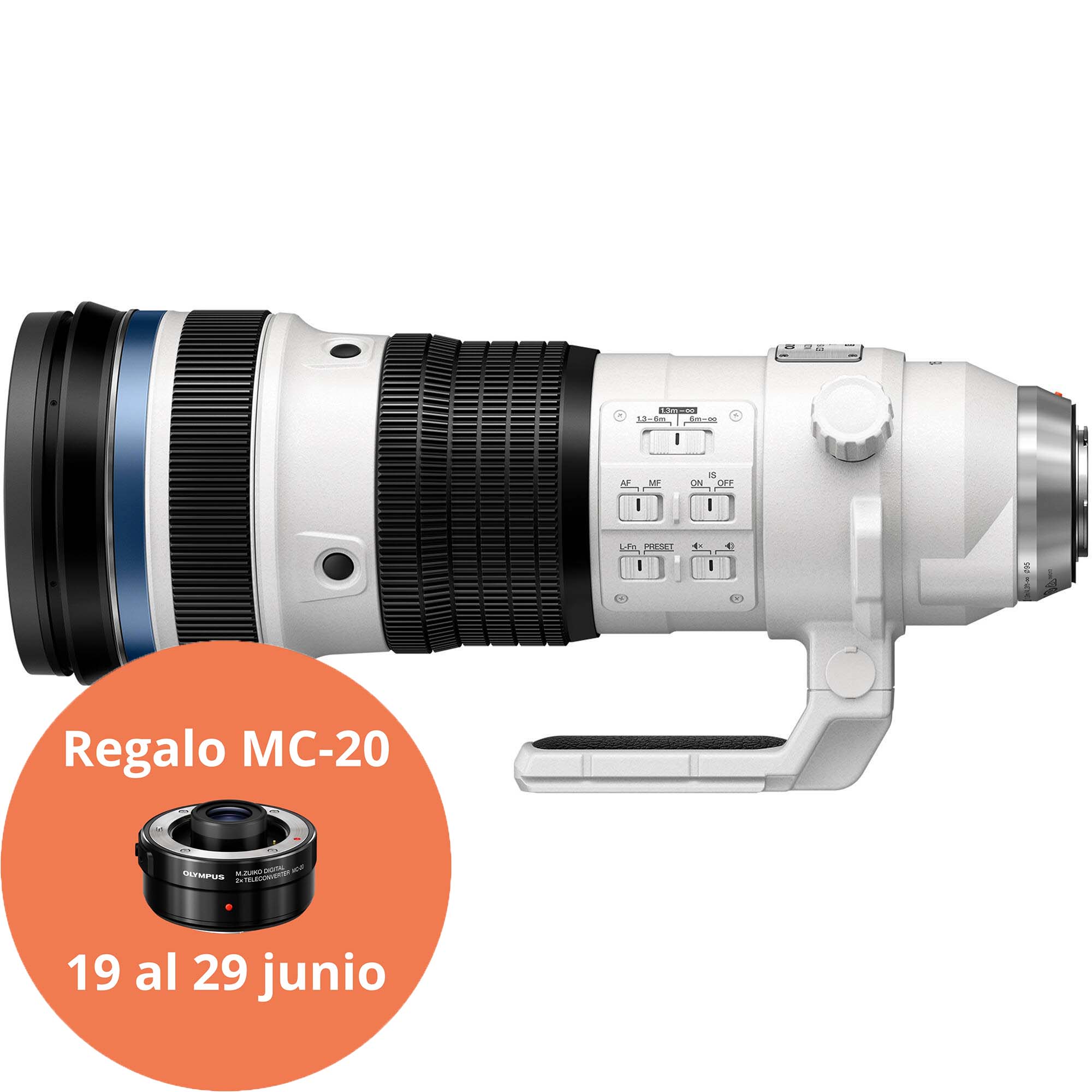 OBJETIVO OLYMPUS AF 150-400/4.5 TC 1.25X IS PRO