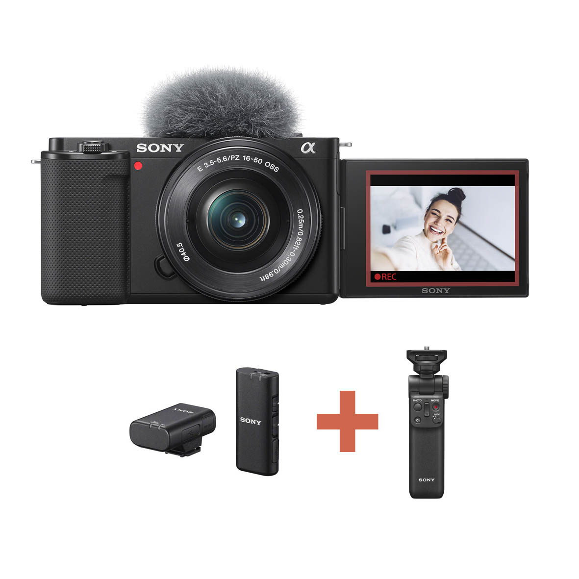 KIT SONY ZV-E10 + 16-50 + MICROFONO + EMPUÑADURA