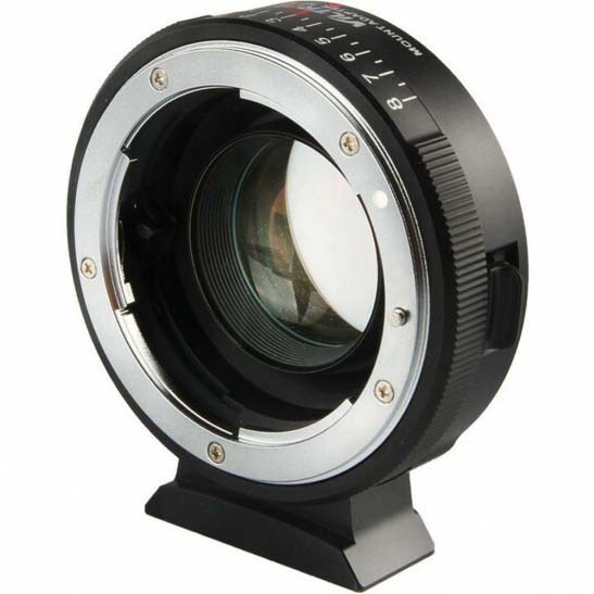 ADAPTADOR VILTROX MF DE OBJ NIKON G/D EN CUERPO MFT (0.71X)