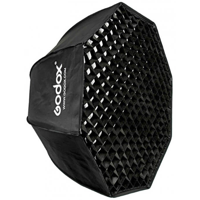 VENTANA GODOX SOFT BOX OCTA 120 CON ADAPTADOR BOWENS Y GRID