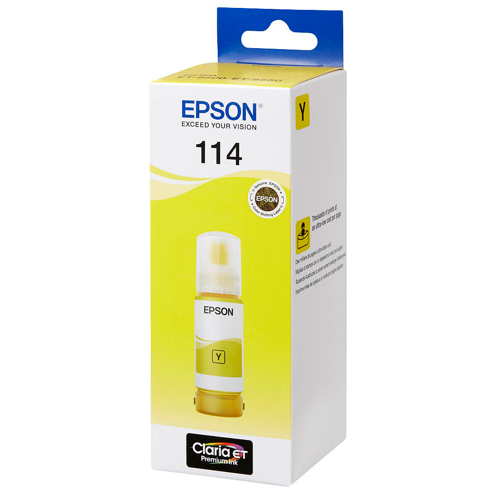 TINTA EPSON 114 AMARILLO 70 ML  P/ET-8500/ET-8550  T-07B4