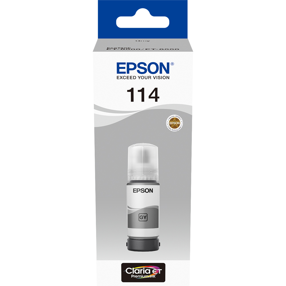 TINTA EPSON 114 GRIS 70 ML  P/ET-8500/ET-8550  T-07B5