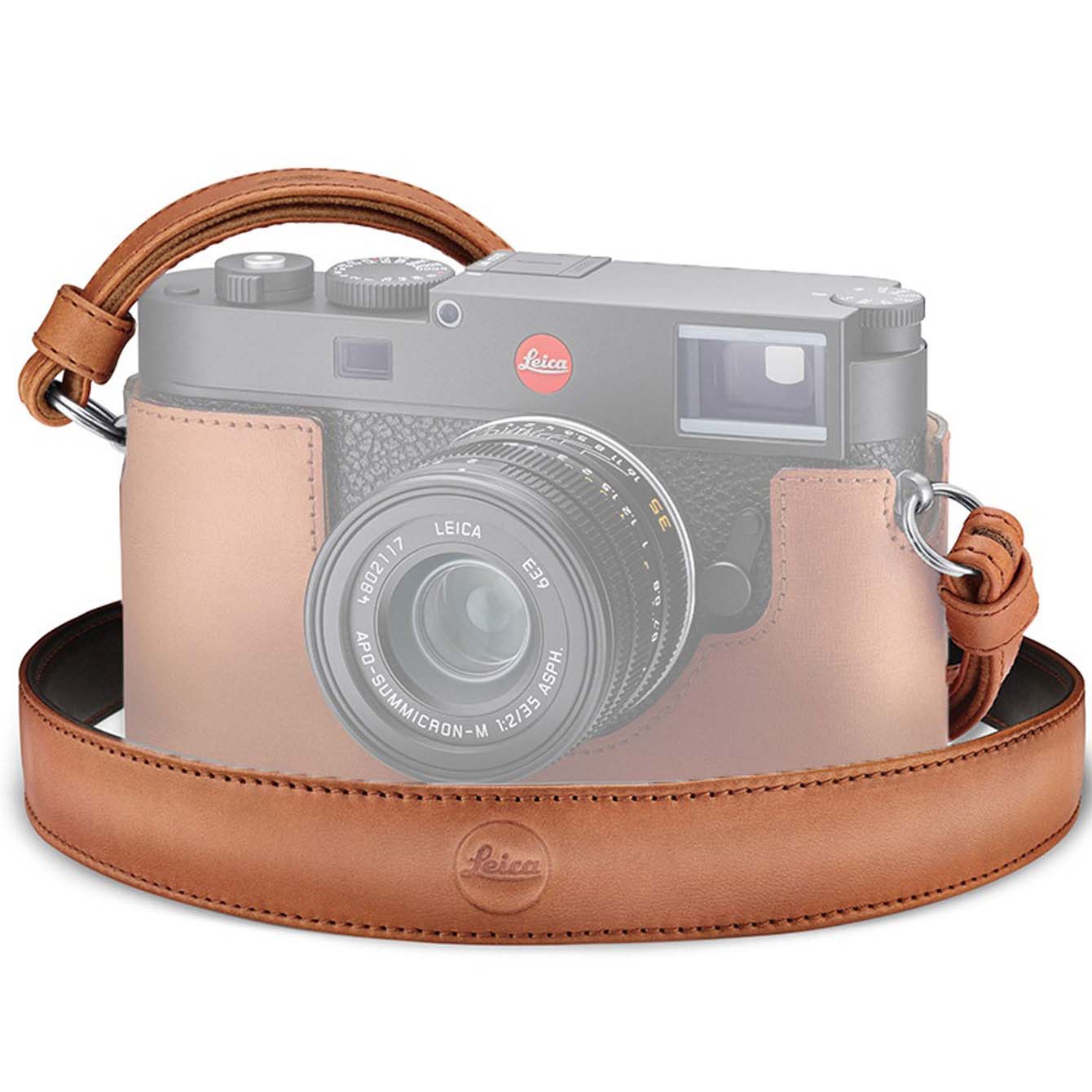 CORREA LEICA DE CUELLO (CUERO COGNAC) 24036
