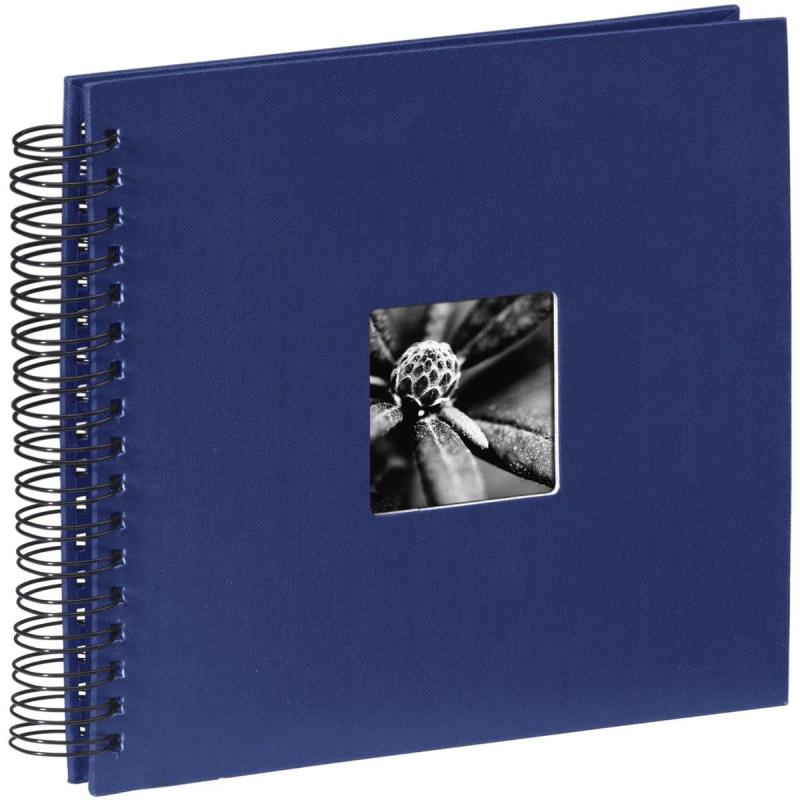 ALBUM HAMA ESPIRAL HOJA CARTULINA 28X24 50 PAGINAS (AZUL)