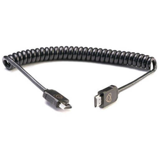 CABLE ATOMOS ESPIRAL 30-60 CM 4K60P FULL HDMI A MICRO HDMI