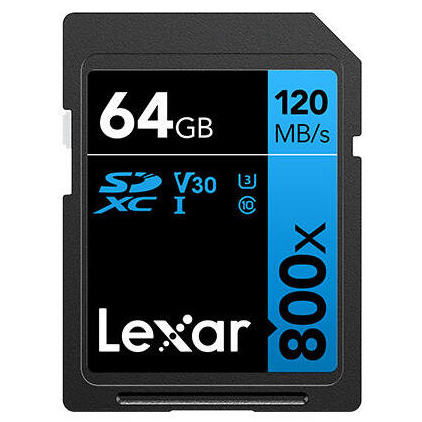 TARJETA SD 64 GB LEXAR (120 MB/S 800X) BLUE SERIES