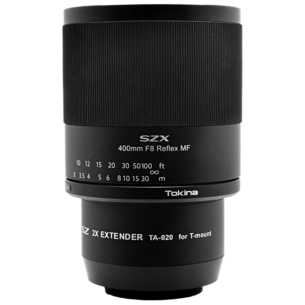 OBJETIVO TOKINA 400/8 REFLEX SZX + TELECONVERTIDOR 2X