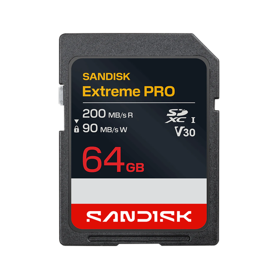 TARJETA SD 64 GB SANDISK EXTREME PRO SDXC (R200/W90) 4K UHD