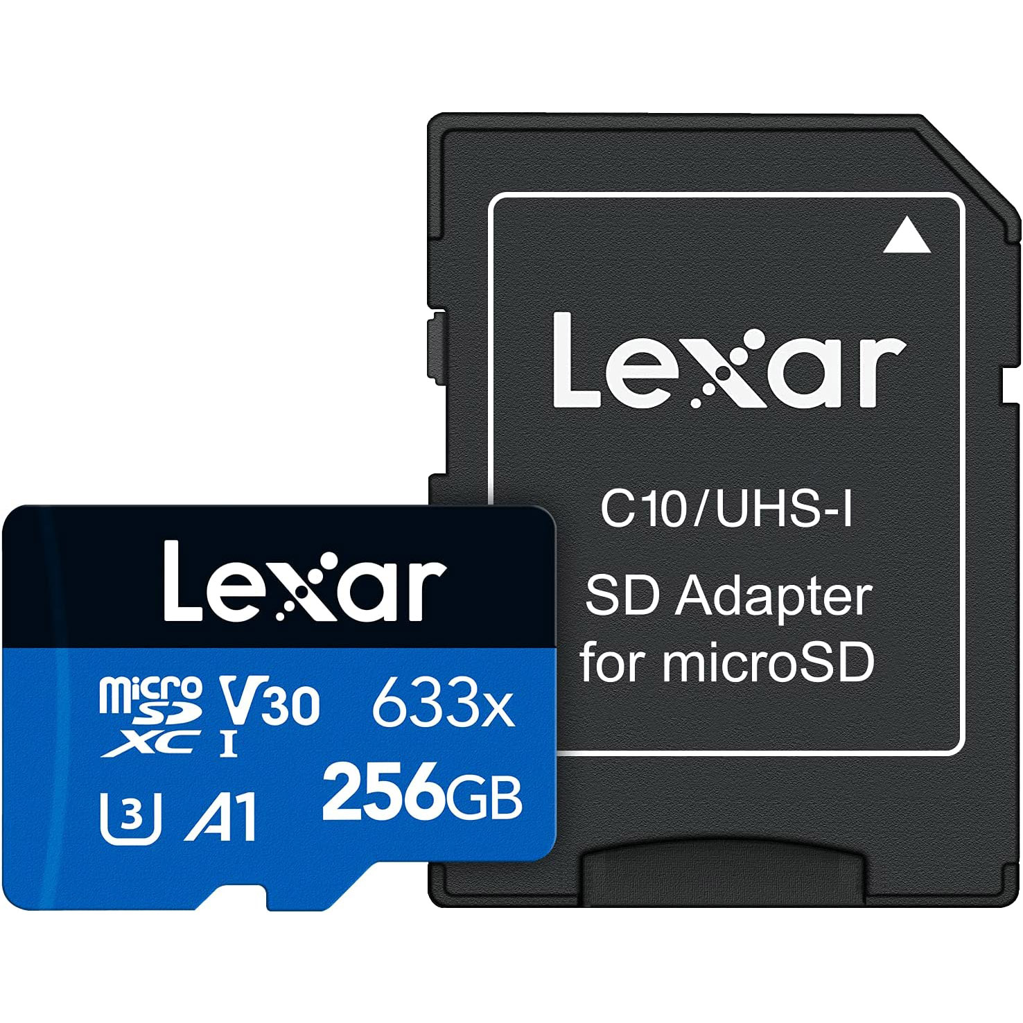 TARJETA MICRO SD 256 GB LEXAR CL.10 633X CON ADAPT SD