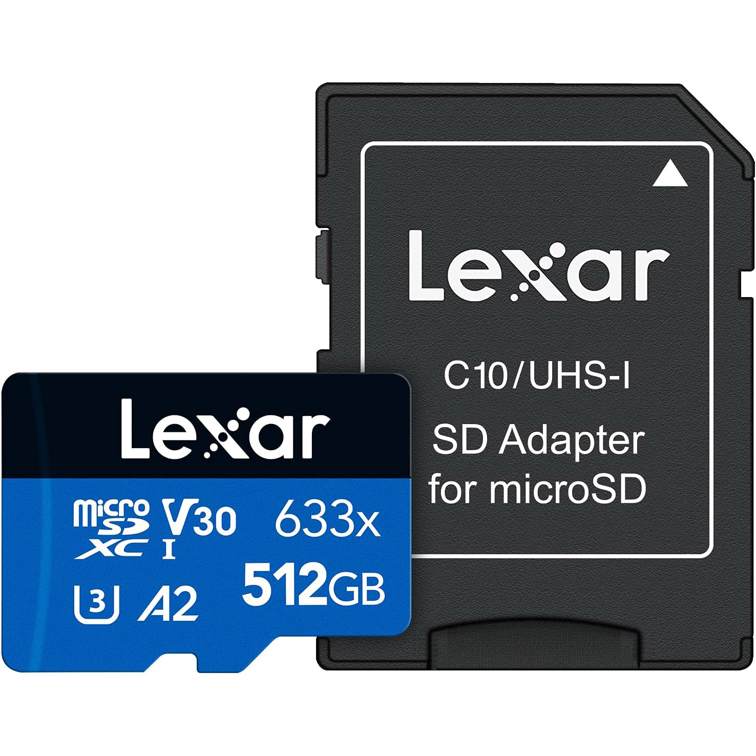 TARJETA MICRO SD 512 GB LEXAR CL.10 633X CON ADAPT SD