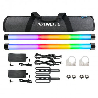 KIT NANLITE PAVOTUBE II 15X CON BATERIA (PACK 2)