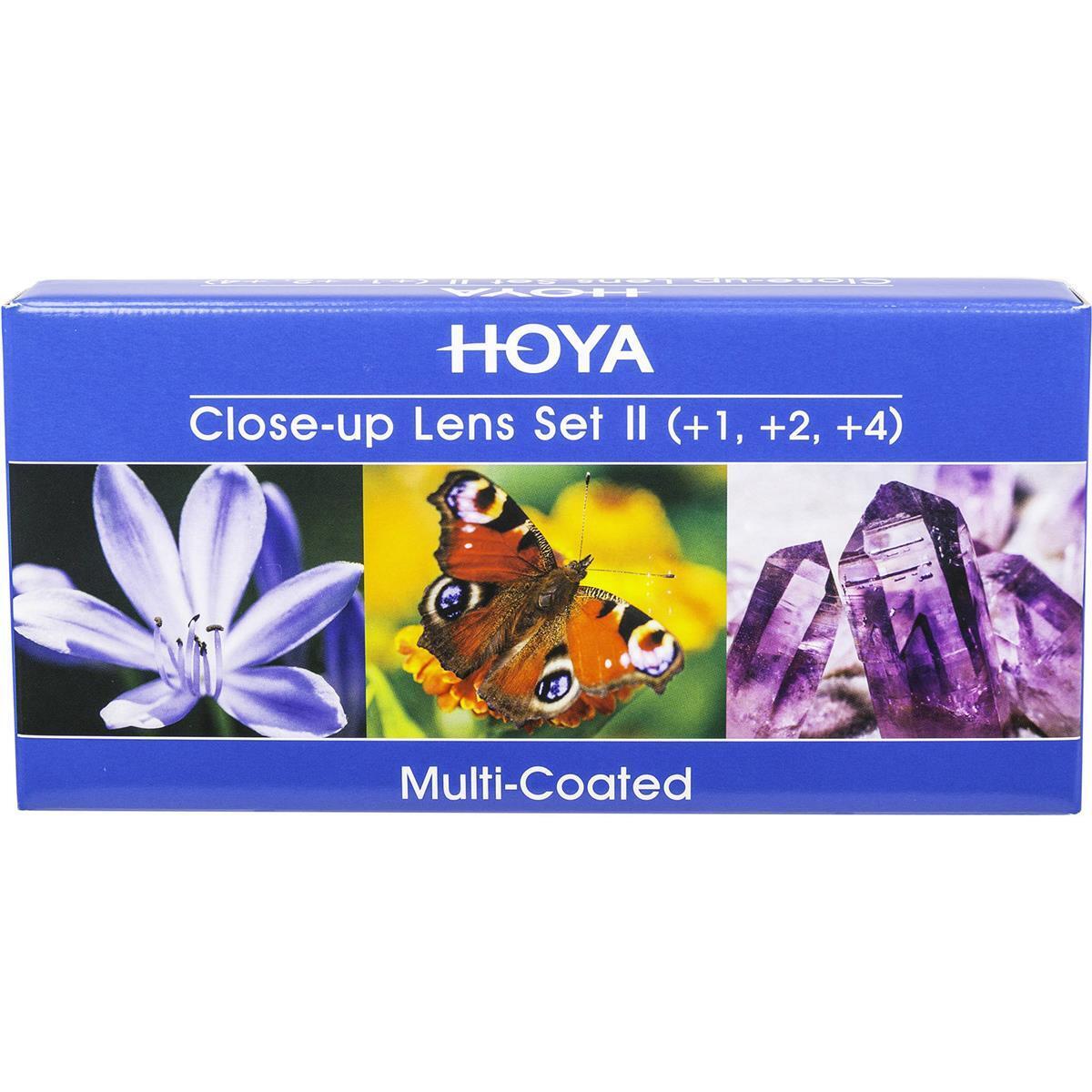 KIT HOYA LENTES DE APROXIMACION +1 +2 +4  72MM