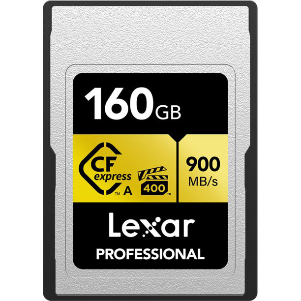 TARJETA CFEXPRESS 160 GB LEXAR TYPE A (900 MB/SG) GOLD SERIE