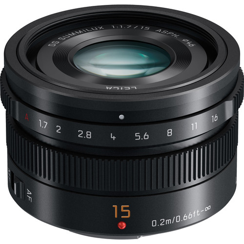 OBJETIVO PANASONIC AF 15/1.7 ASPH DG SUMMILUX MFT BLACK