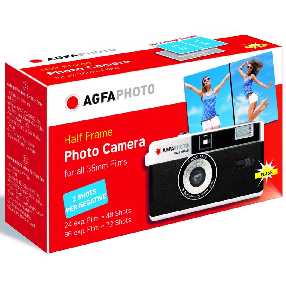 CAMARA AGFAPHOTO 35MM HALF FRAME NEGRA