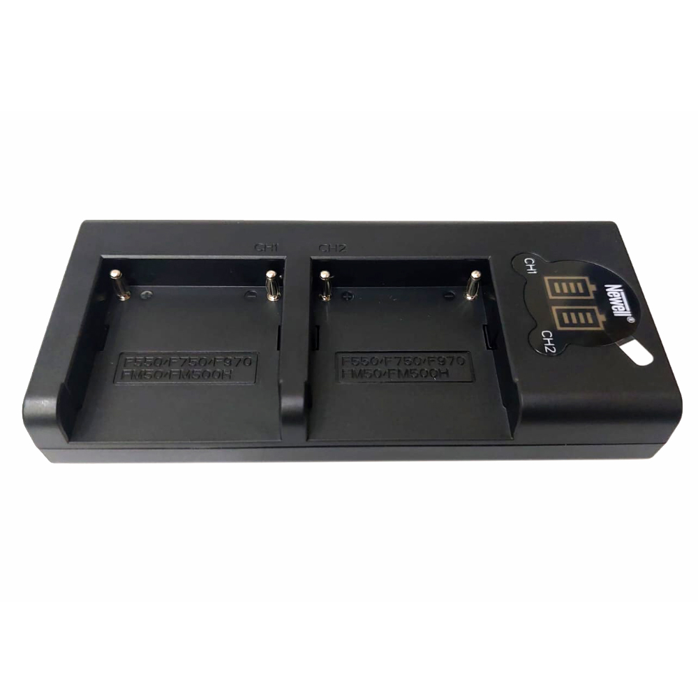 CARGADOR NEWELL CON DOS BATERIAS NP-F770 PARA SONY USB-C