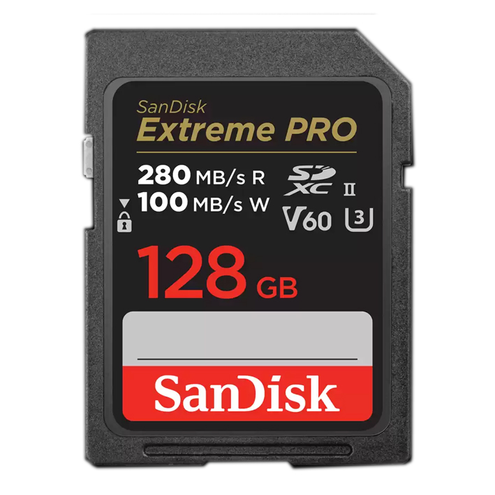 TARJETA SD 128 GB SANDISK (280 MB/S) UHS-II SDXC C10 V60
