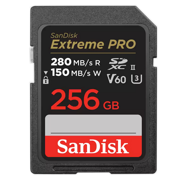 TARJETA SD 256 GB SANDISK (280 MB/S) UHS-II SDXC C10 V60