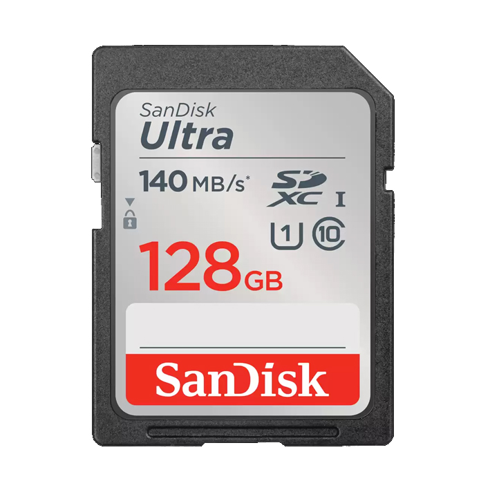 TARJETA SD 128 GB ULTRA (140 MB/SEG) CLASS 10 FULL HD