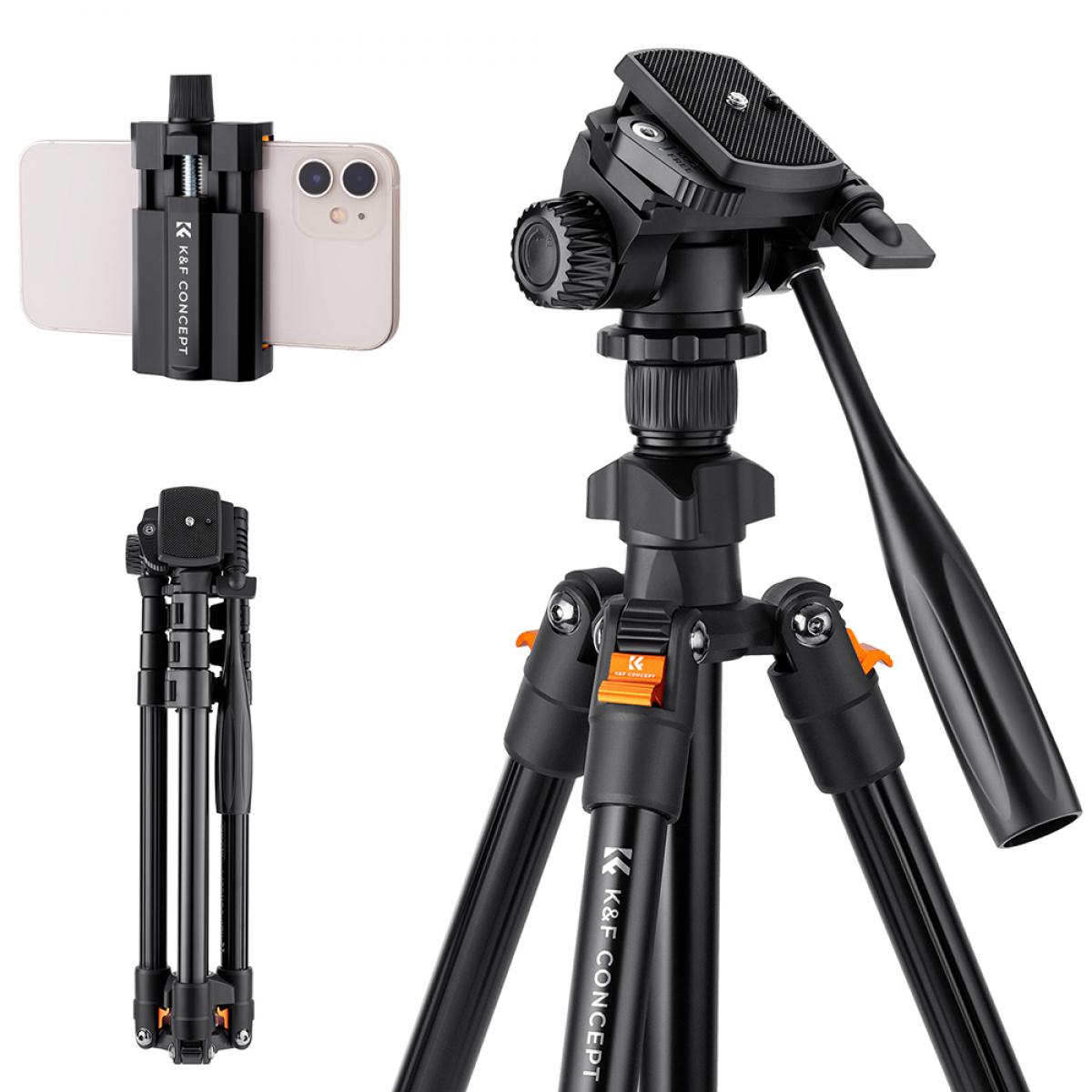 TRIPODE K&F CONCEPT K234A0 ALUMINIO + 3 WAY (KF09.115)