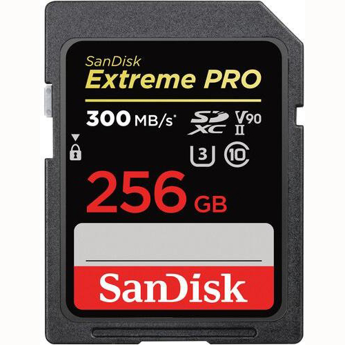 TARJETA SD 256 GB SANDISK (300 MB/S) UHS-II SDXC C10 V90