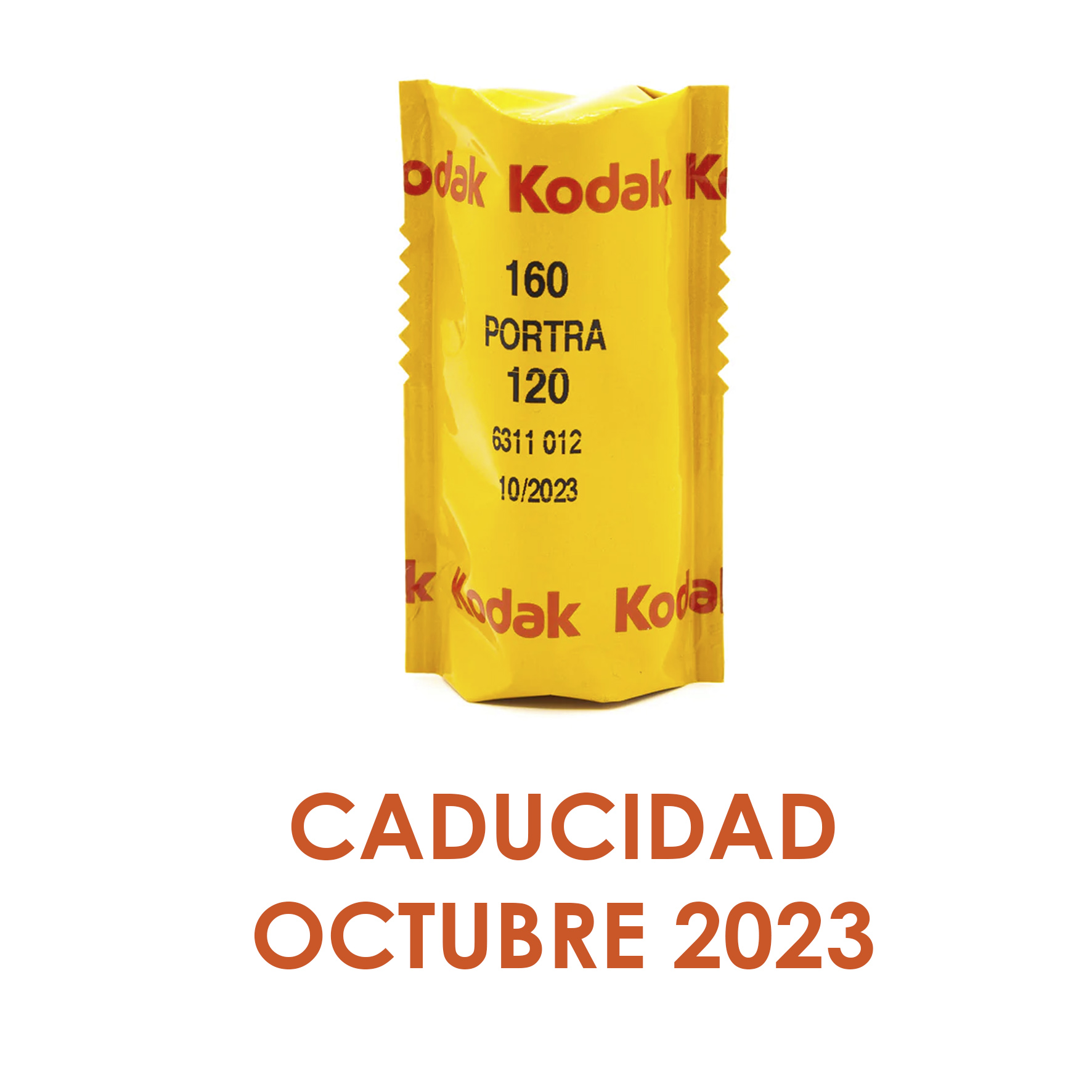 PELICULA KODAK PORTRA 160 120 (UNIDAD) CADUCIDAD 10/23