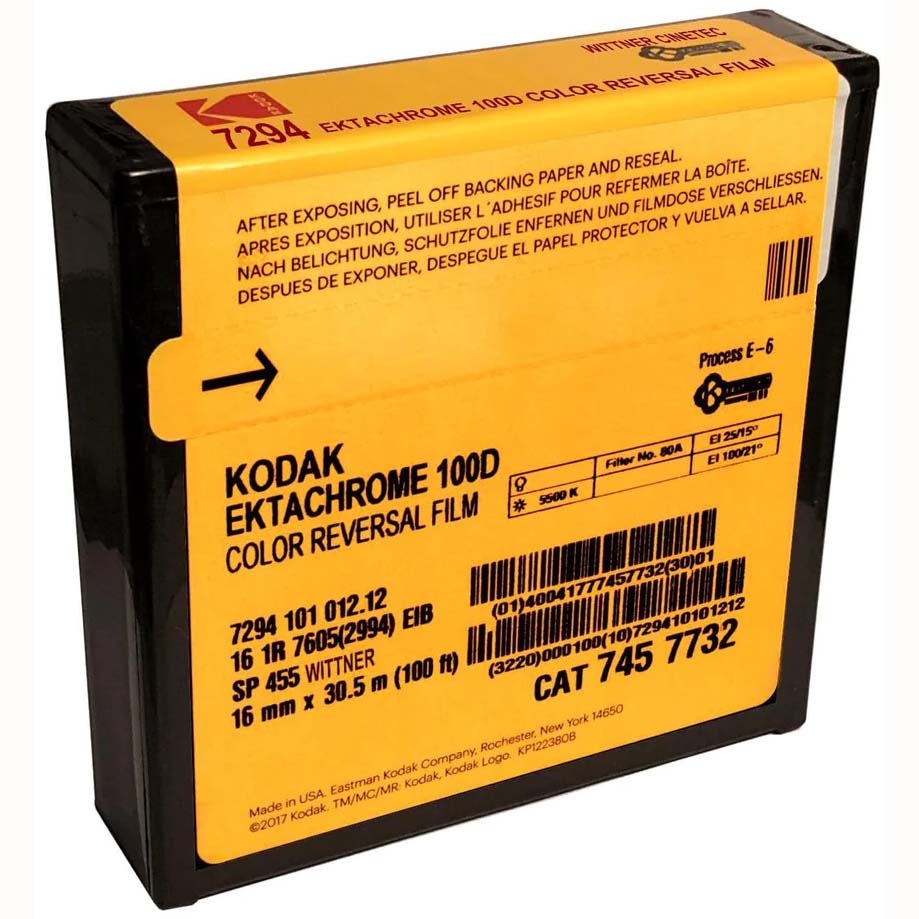 PELICULA KODAK EKTACHROME 100D 7294 16MM X 30.5 MTS  SP455