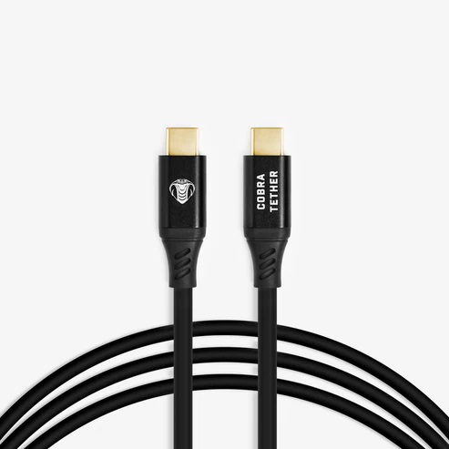 CABLE COBRA TETHER 10 MTS USB-C A USB-C NEGRO