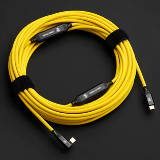 CABLE COBRA TETHER 10 MTS USB-C A USB-C ACODADO YELLOW