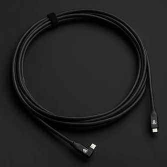 CABLE COBRA TETHER 5 MTS USB-C A USB-C ACODADO NEGRO